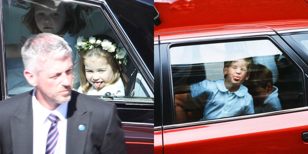 Принцесса Шарлотта показала язык фотографам на королевской свадьбе