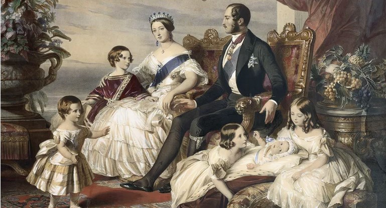 картина Фредерика Винтерхальтера показывает королеву Викторию и принца Альберта с 5 из их детей. © Исторический фотоархив / CORBIS / Corbis через Getty Images