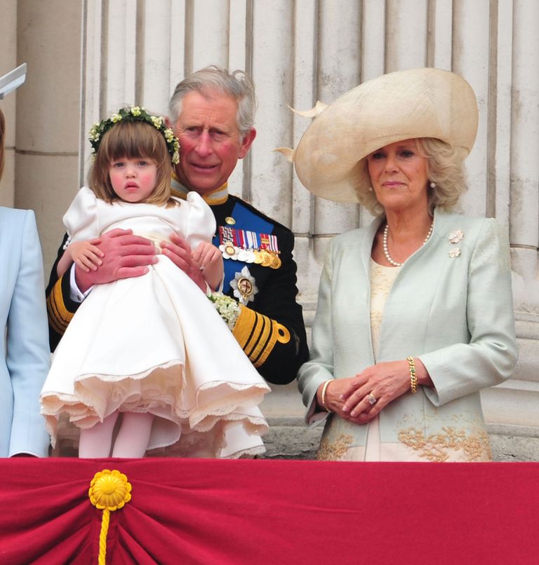 Чарльз и Камилла с дочерью Лауры Элизой Лопес на свадьбе принца Уильяма и Кейт Миддлтон