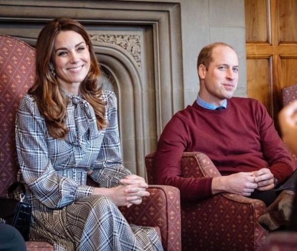 Кейт Миддлтон и принц Уильям пообщались с учителями и учениками во время онлайн-урока 
